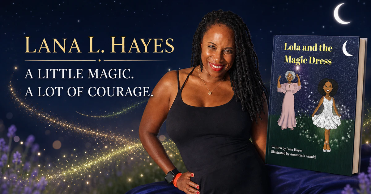 Lana L. Hayes author website demo featuring Lola and the Magic Dress
